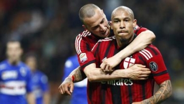 «Милан» с трудом ушел от поражения от «Сампдории»
