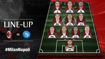 «Милан» - «Наполи», прямая онлайн-трансляция. Стартовые составы команд