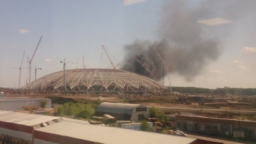 На стадионе, который должен принять ЧМ-2018, произошёл пожар