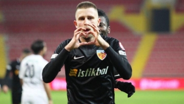 Украинец Кравец забил гол в третьем матче подряд за турецкий «Кайсериспор»
