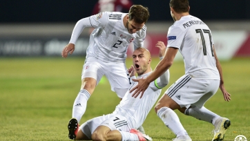 Грузия обыграла Беларусь и вышла в следующий раунд квалификации чемпионата Европы